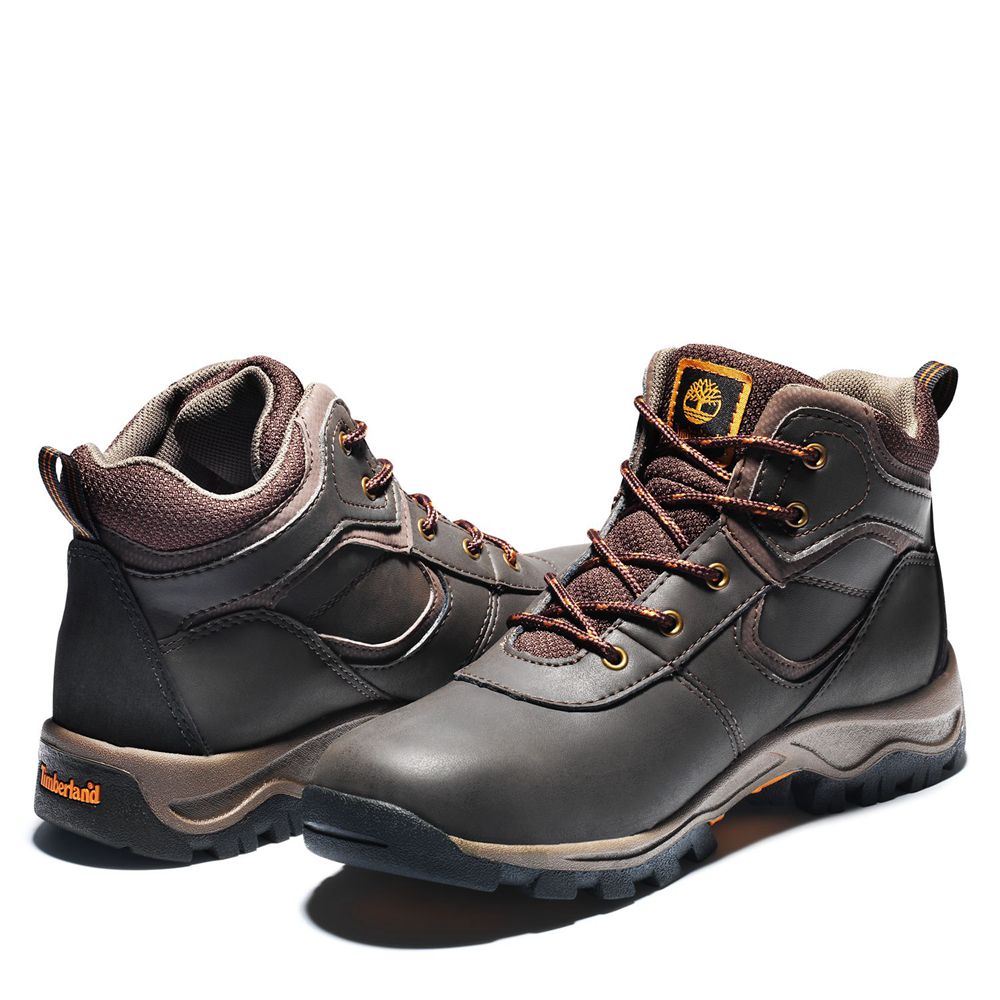 Timberland Kids Hiking Boots Junior Mt. Maddsen Waterproof - Dark Brown - India OC4680735